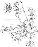 Part Location Diagram of 982-7007 MTD Handle Bracket